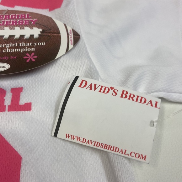FOOTBALL JERSEY FLOWER GIRL from David’s Bridal size S - Picture 5 of 12